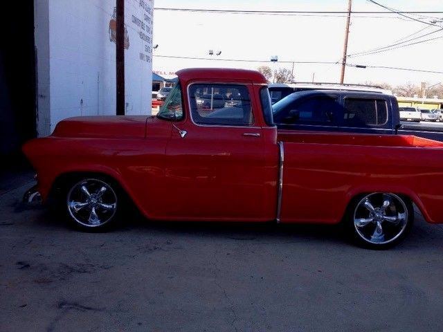 Classic pickup, finished and outside the shop
