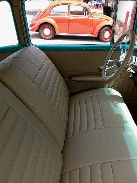 Volkswagen Beetle interior in cream